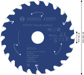 Bosch EXPERT Wood akutoitel töötav ringsae tera, läbimõõt 120 mm.